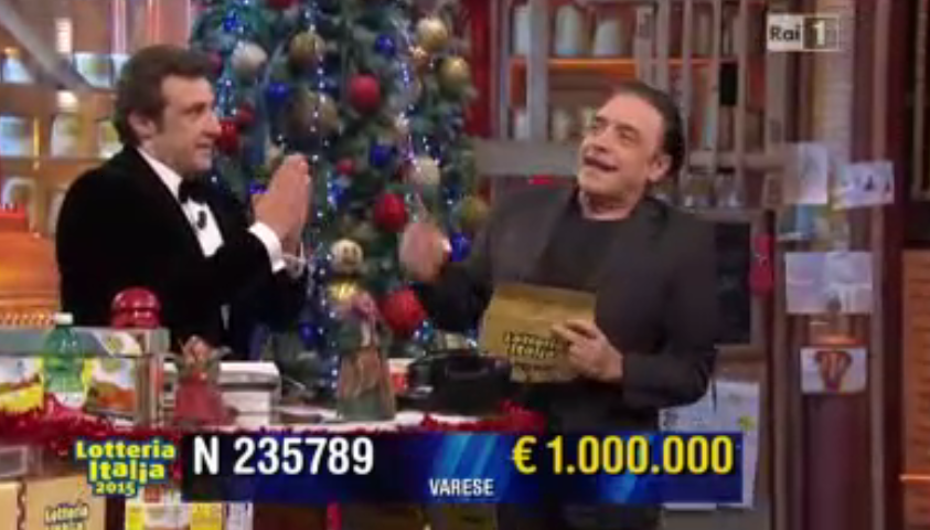 Quarto premio Lotteria Italia 1 mln di euro
